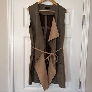 Fate the Label Two-Tone Waterfall Vest